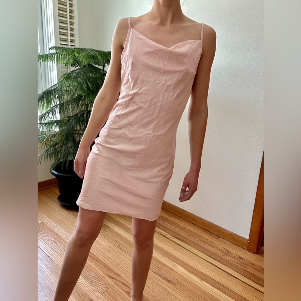Slip Cowel Dress NWT - light pink - size small